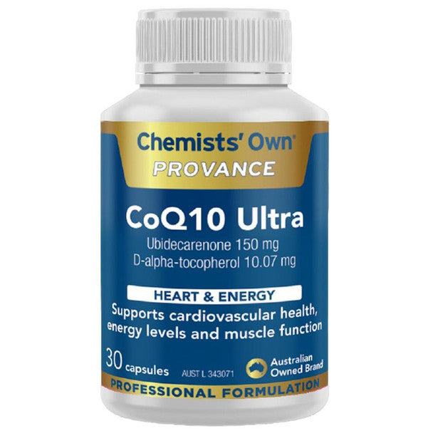 Chemists' Own Provance COQ10 Ultra 150mg 30 Capsules - Cutprice Online