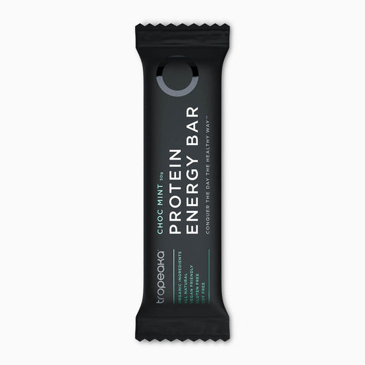 Tropeaka Protein Energy Bar Choc Mint 50g (Pack of 12) - Cutprice Online