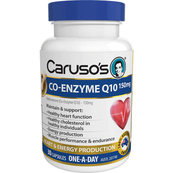 Caruso's Co-enzyme Q10 150mg 30 Capsules - Cutprice Online