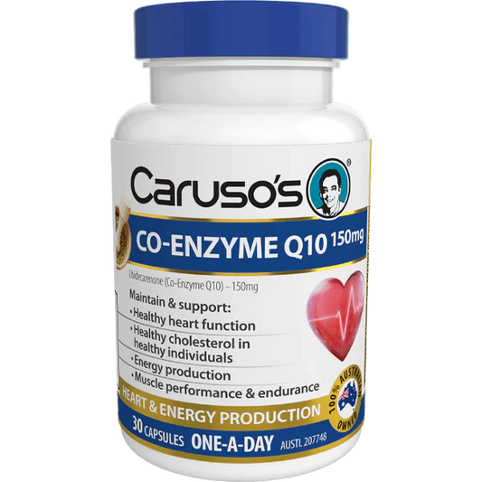 Caruso's Co-enzyme Q10 150mg 30 Capsules - Cutprice Online