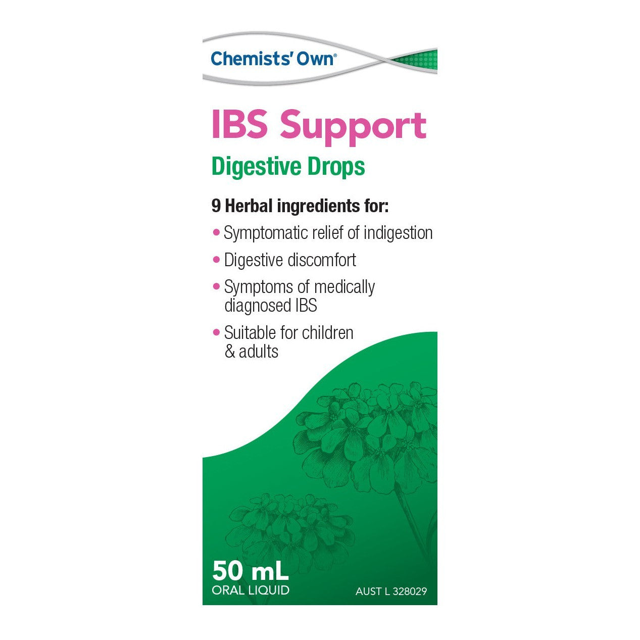 Chemists’ Own IBS Support Digestive Drops 50ml (Alternative to Iberogast) - Cutprice Online