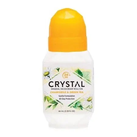 CRYSTAL Roll-on Deodorant Chamomile & Green Tea 66ml CRYSTAL