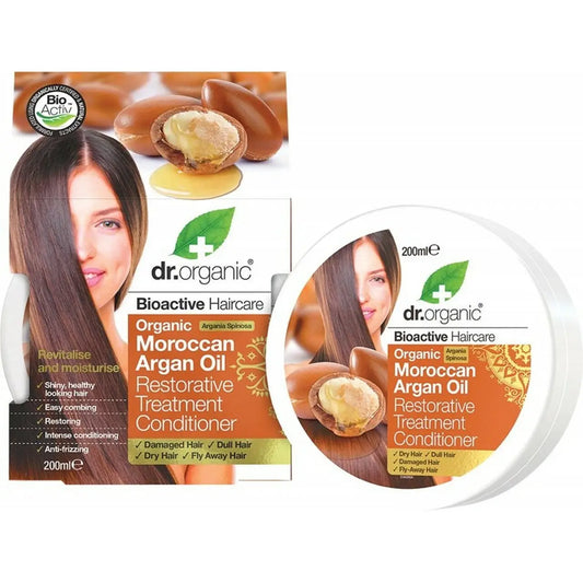 DR ORGANIC Conditioner Restorative Organic Moroccan Argan Oil 200ml DR ORGANIC