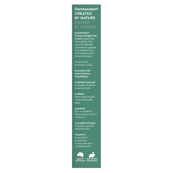 DermaVeen Face Moisture Bright Eye Cream 15ml - Cutprice Online