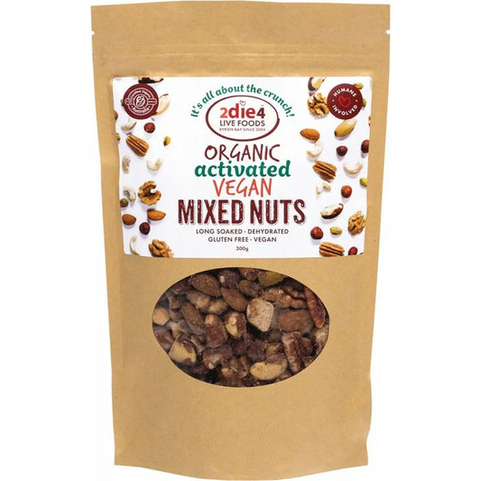 2die4 Live Foods Organic Activated Mixed Nuts Vegan 300g 2DIE4 LIVE FOODS
