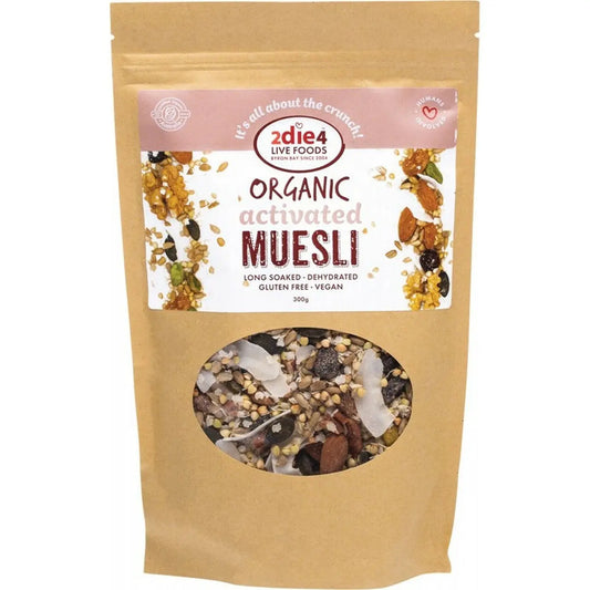 2die4 Live Foods Organic Activated Muesli 300g 2DIE4 LIVE FOODS