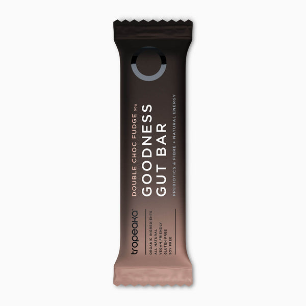Tropeaka Double Choc Fudge Gut Bar 40g (Pack of 12) - Cutprice Online