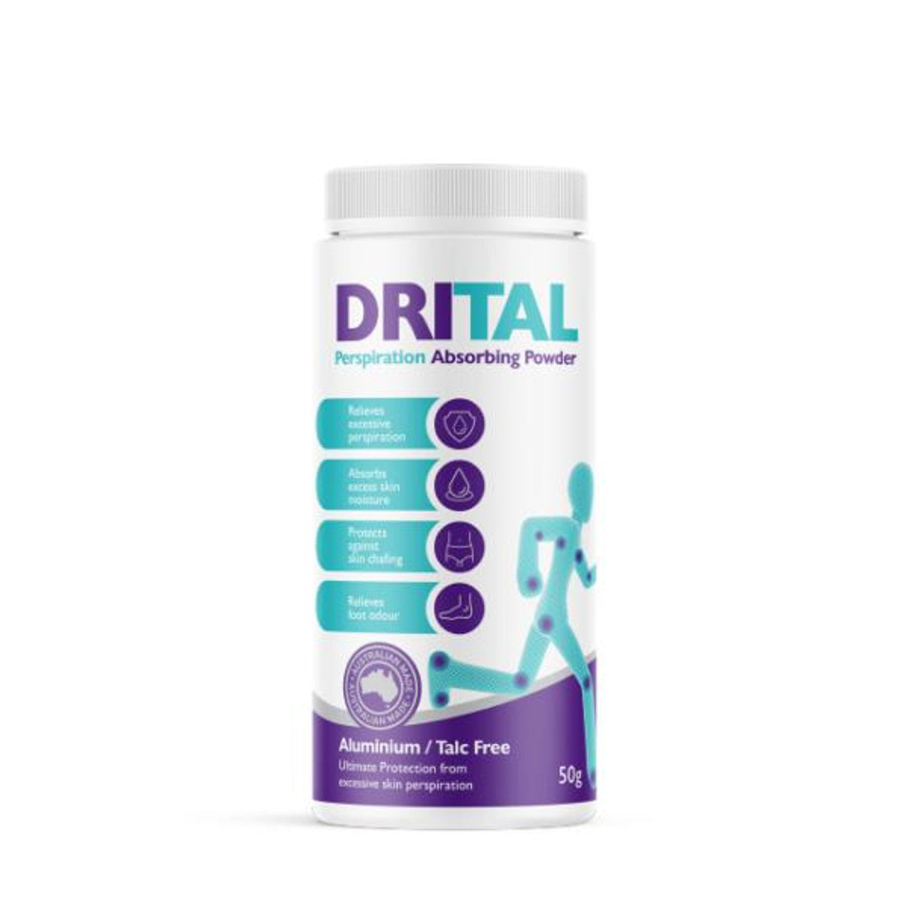 DriTal Perspiration Absorbing Powder 50g - Cutprice Online