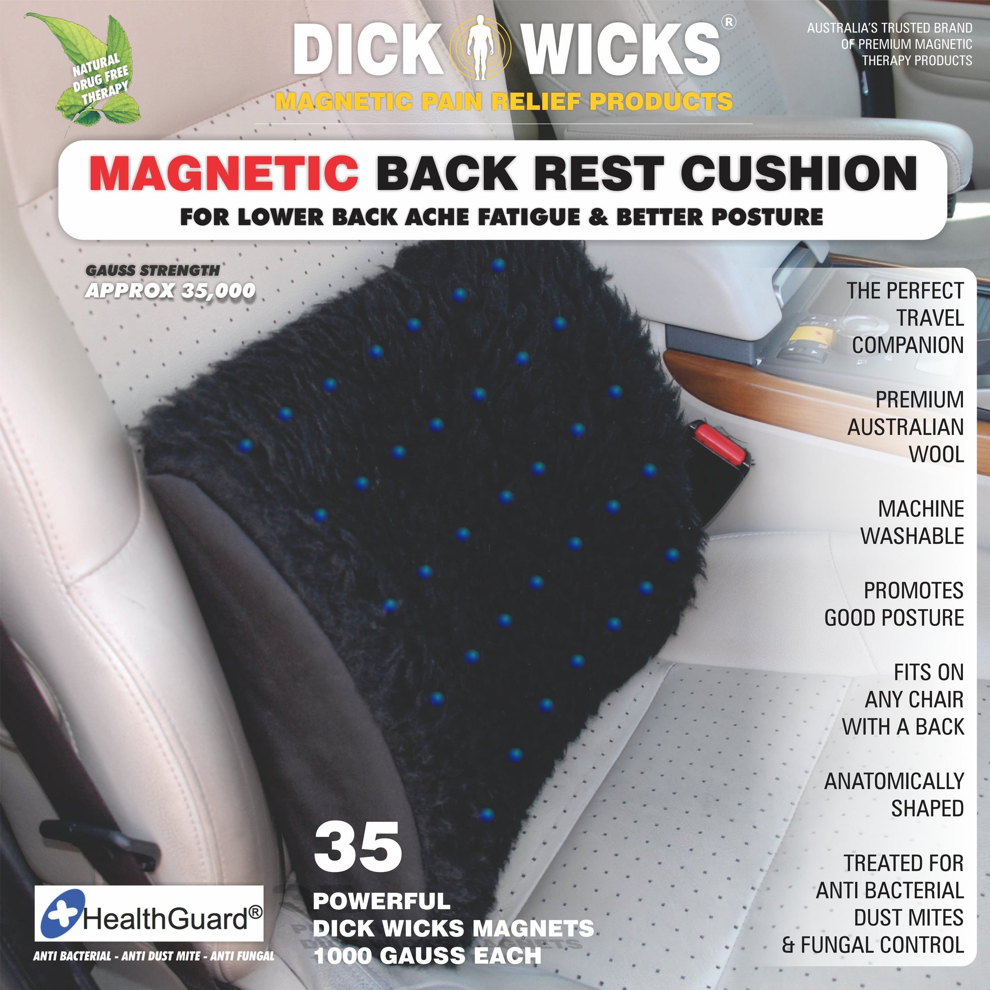 DICK WICKS DELUXE BACK REST CUSHION - Cutprice Online