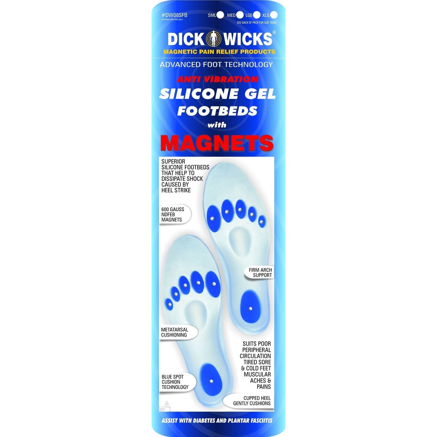 DICK WICKS SILICONE GEL FOOTBEDS WITH MAGNETS - Cutprice Online