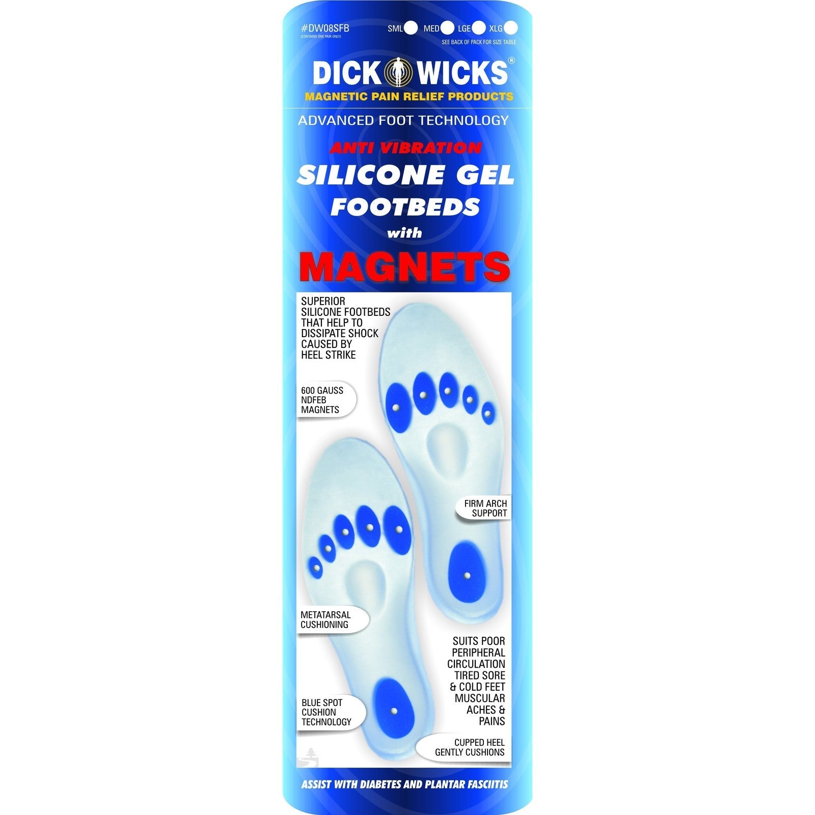 DICK WICKS SILICONE GEL FOOTBEDS WITH MAGNETS - Cutprice Online