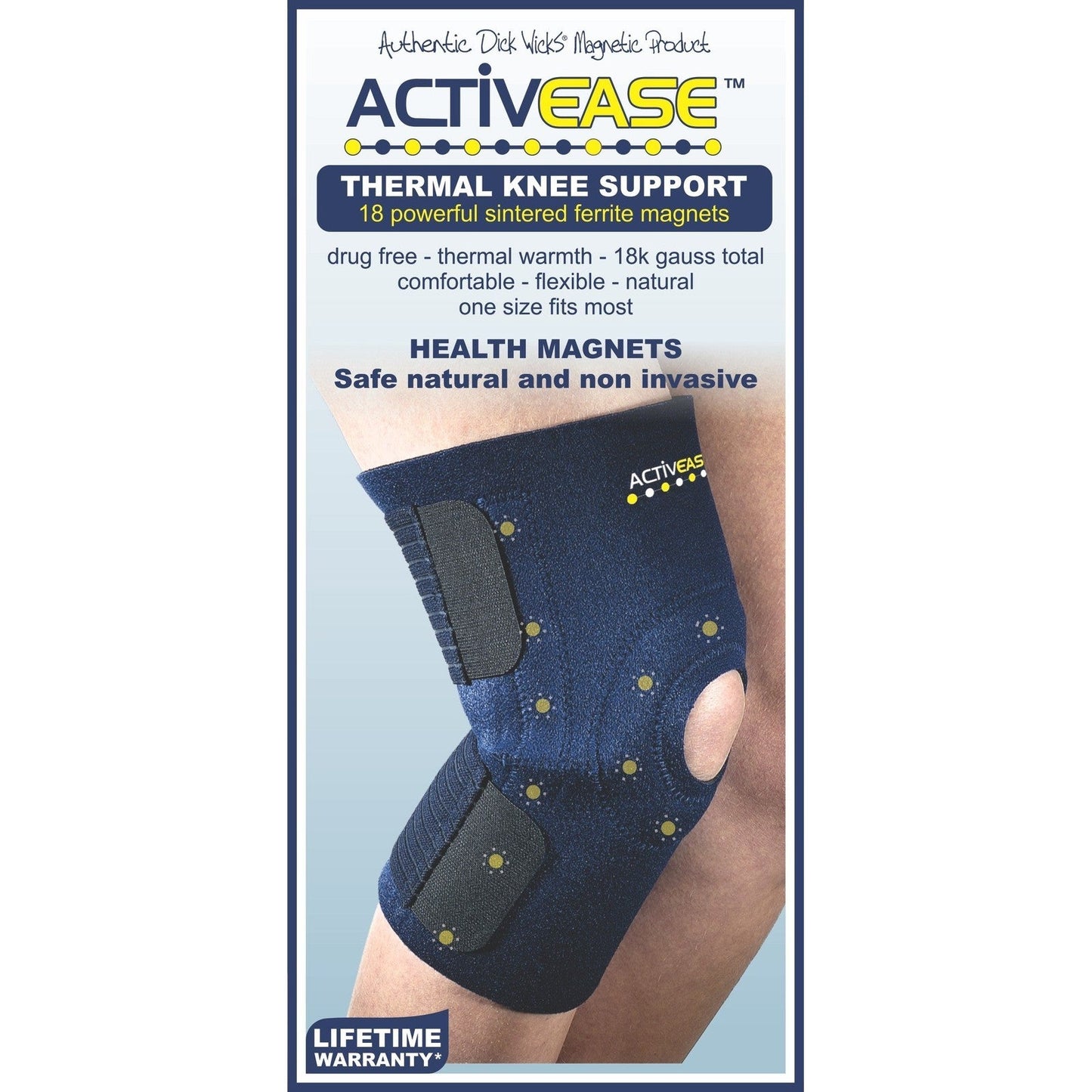 Activease Thermal Knee Support With Magnets by Dick Wicks - Cutprice Online
