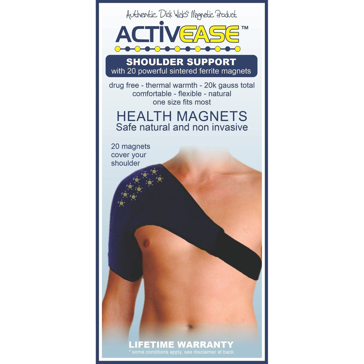 Activease Thermal Shoulder Support With Magnets by Dick Wicks - Cutprice Online