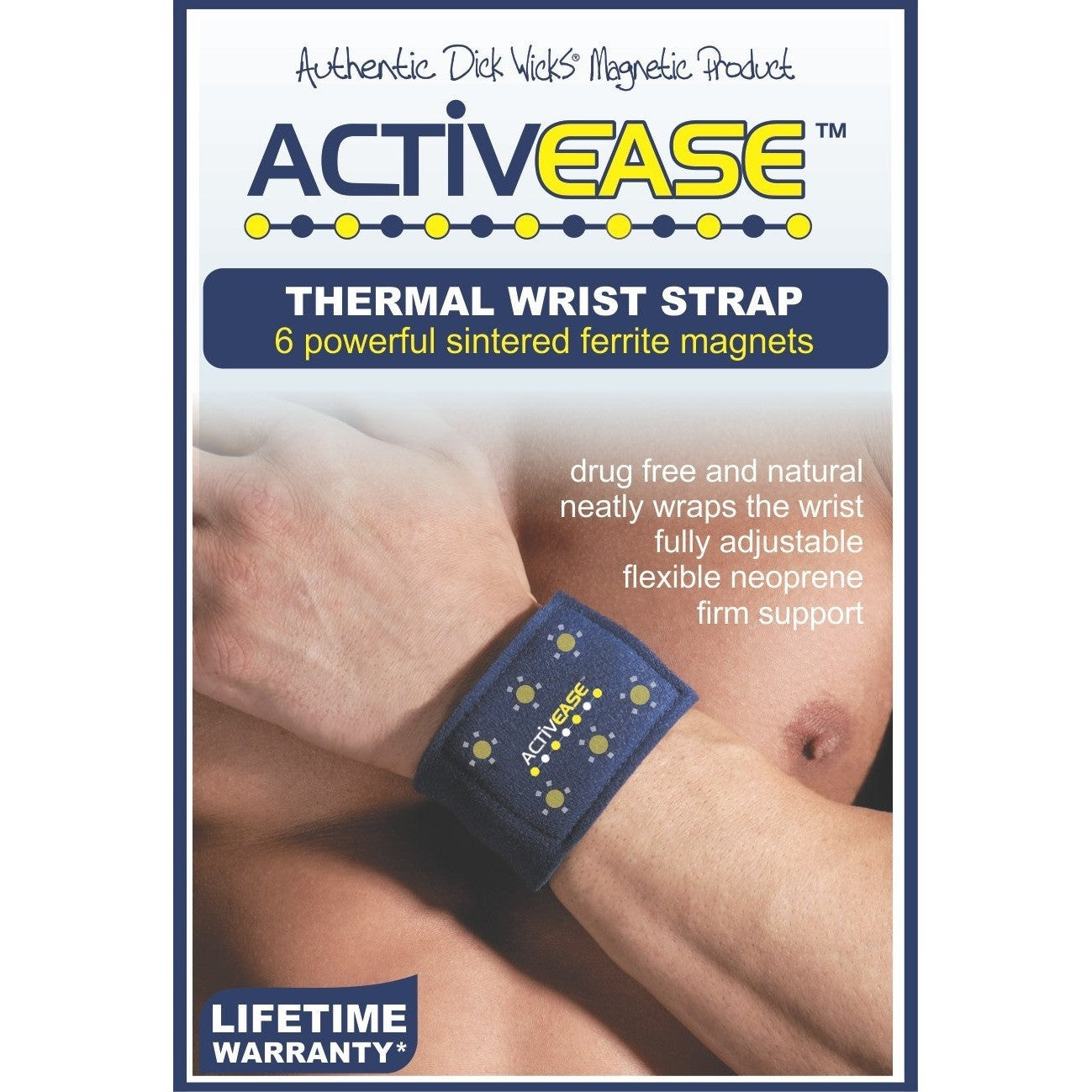 Activease Thermal Wrist Support With Magnets by Dick Wicks - Cutprice Online