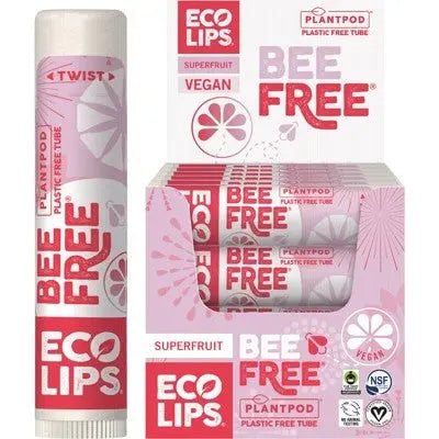 ECO LIPS Lip Balm (Pack of 24) Bee Free - Superfruit 24x4.25g ECO LIPS