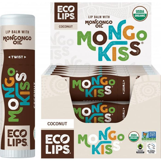 ECO LIPS Lip Balm Mongo Kiss  Coconut 15x7g ECO LIPS