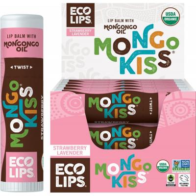 ECO LIPS Lip Balm Mongo Kiss - Strawberry Lavender 15x7g ECO LIPS