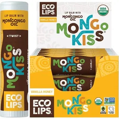 ECO LIPS Lip Balm (Pack of 15) Mongo Kiss - Vanilla Honey - 15x7g ECO LIPS