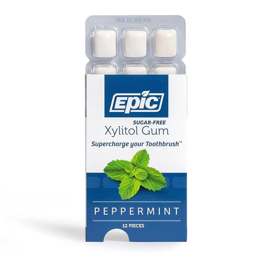 Epic Xylitol Chewing Gum Peppermint 12Pc X 1