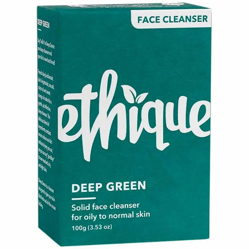 ETHIQUE Solid Face Cleanser Bar Deep Green 100g ETHIQUE