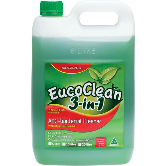 EUCOCLEAN Anti-Bacterial Cleaner 3-in-1 With Pure Eucalyptus Essential Oil 5L EUCOCLEAN