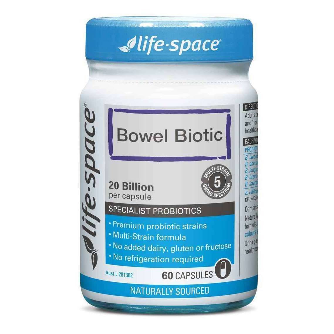 Life Space Bowel Biotic 60 Caps - Cutprice Online