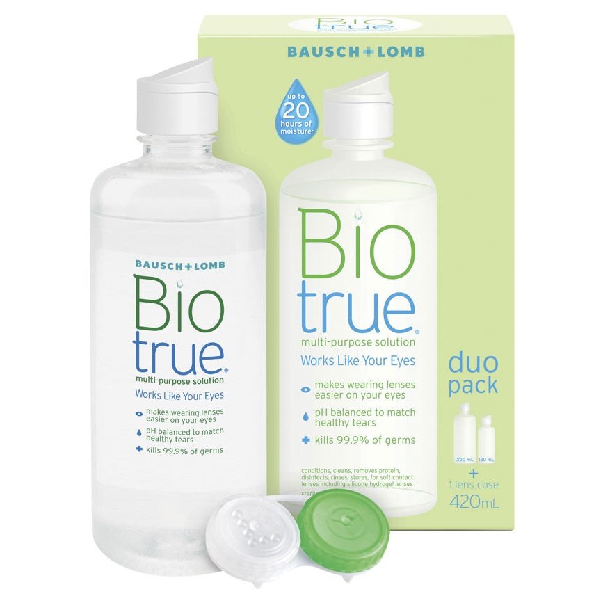 Bausch & Lomb Biotrue Multi Purpose Solution 300ml + 120ml Duo Pack - Cutprice Online