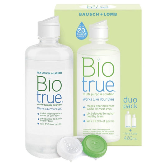 Bausch & Lomb Biotrue Multi Purpose Solution 300ml + 120ml Duo Pack - Cutprice Online
