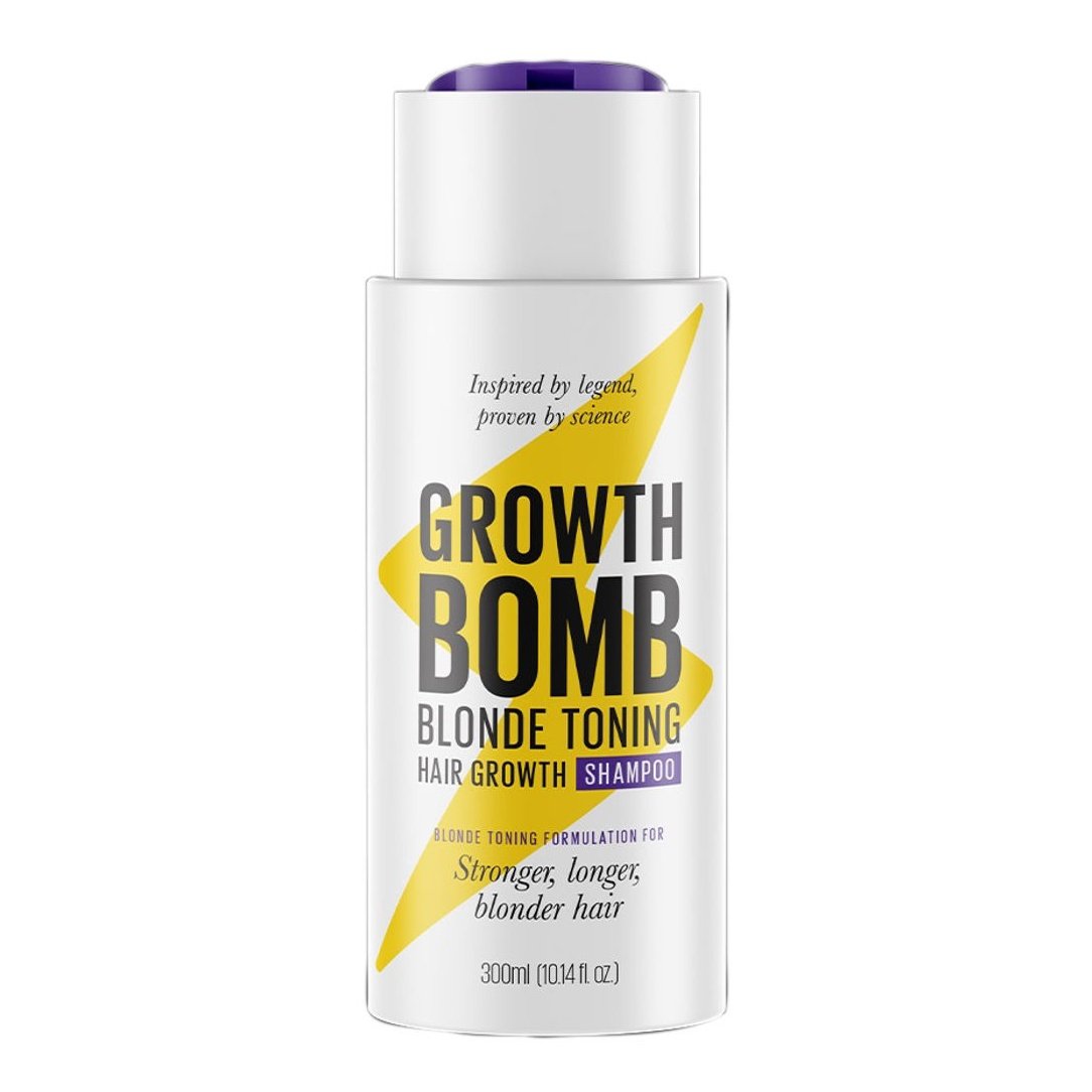 Growth Bomb Blonde Colour Enhancing Shampoo 300ml - Cutprice Online