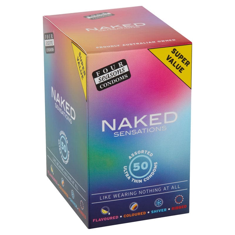 Four Seasons Condoms Naked Sensations 50PK - Cutprice Online