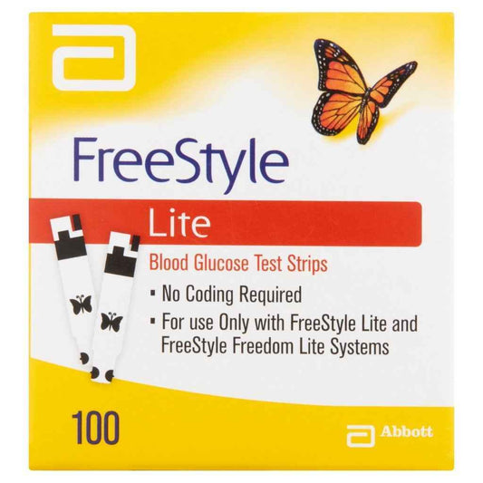 Abbott Freestyle Lite Blood Glucose 100 Strips - Cutprice Online