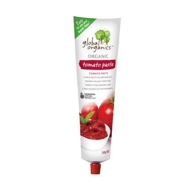 Global Organics Tomato Paste Organic (Tube) 200g - Cutprice Online
