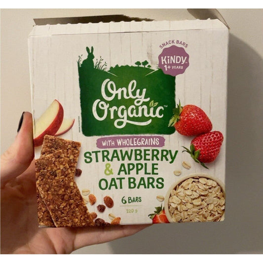 Only Organic Straw App Oat Bar 6x20g Pack of 6