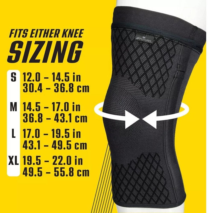 FUTURO Premium Compression Knee Sleeve with Stabilizers Small