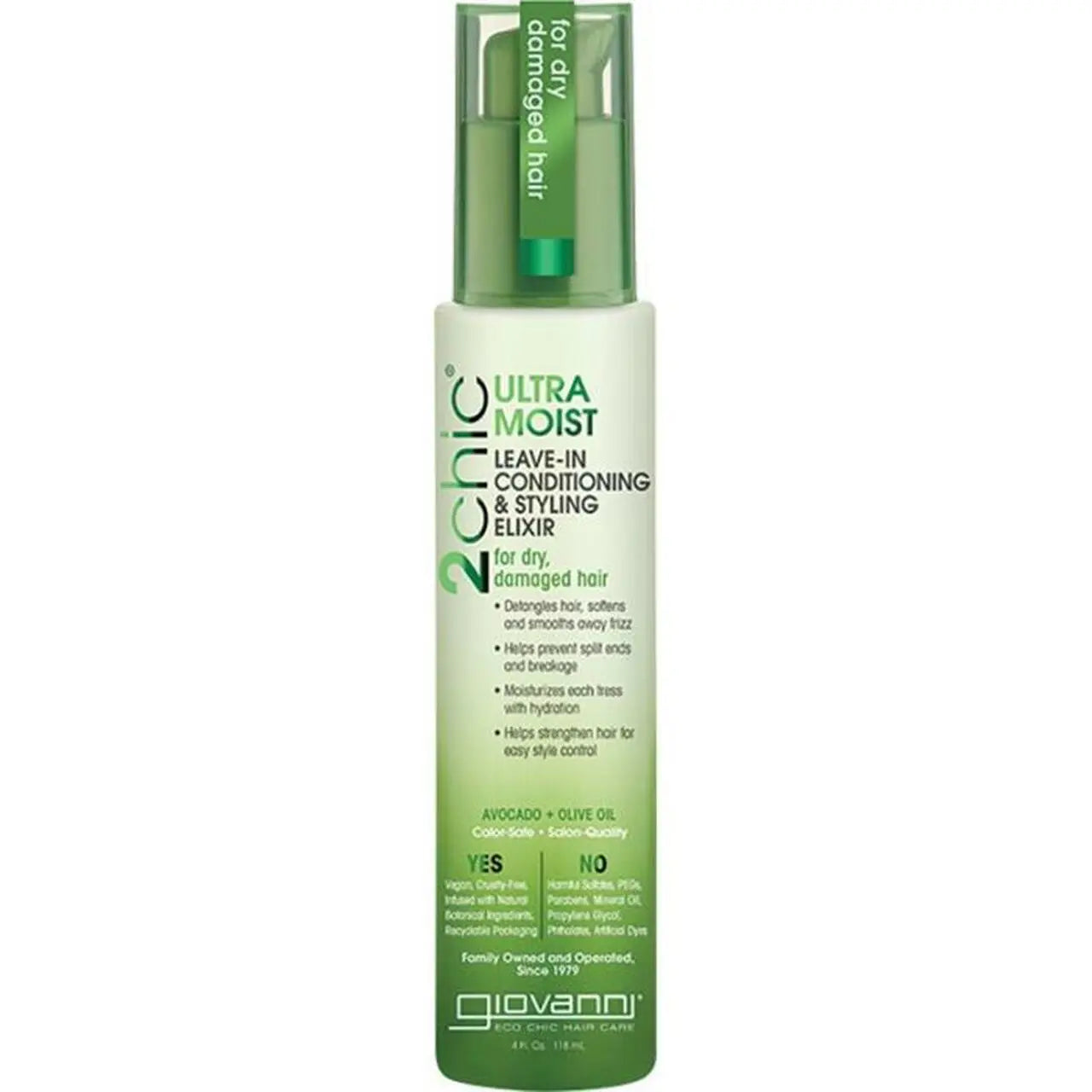 Giovanni Leave-in Conditioner - 2chic Ultra-Moist (Dry, Damaged Hair) 118ml GIOVANNI