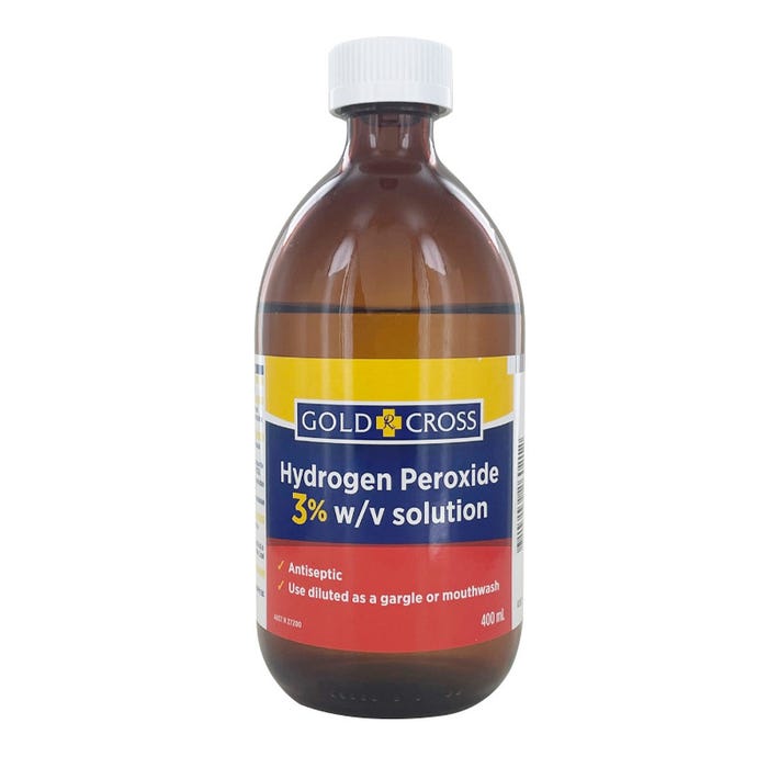 Gold Cross Hydrogen Peroxide 3% (10vol) 400mL - Cutprice Online