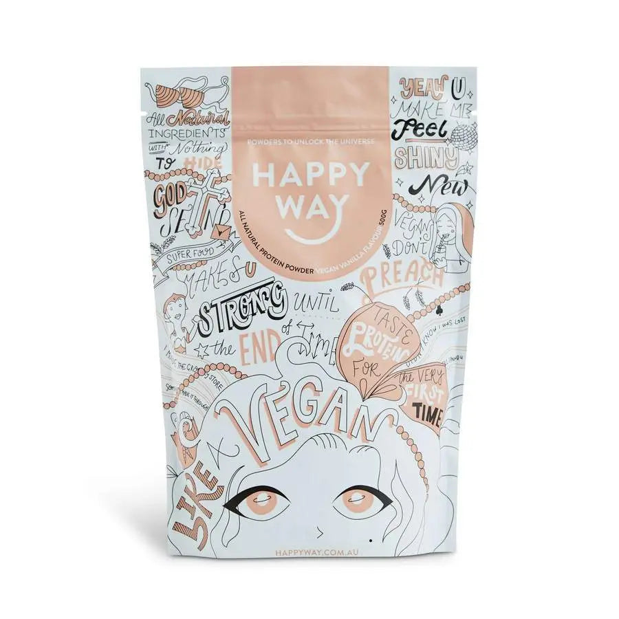 HAPPY WAY Pea Protein Powder Vanilla 500g HAPPY WAY