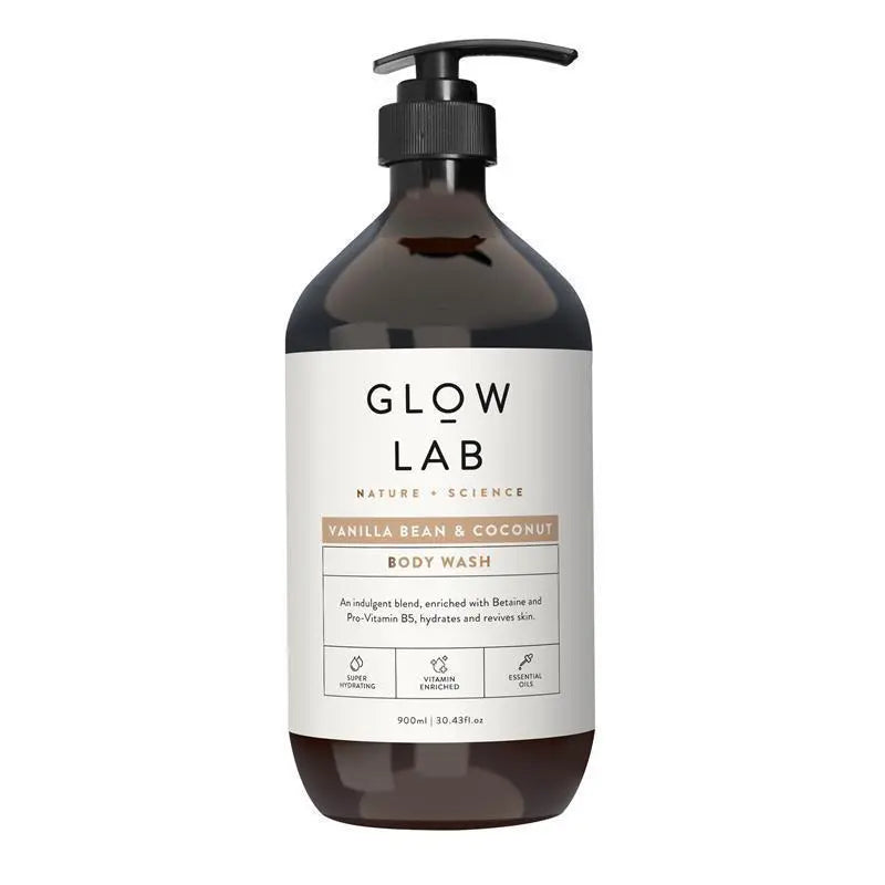 Glow Lab Vanilla Bean & Coconut Body Wash 900ml