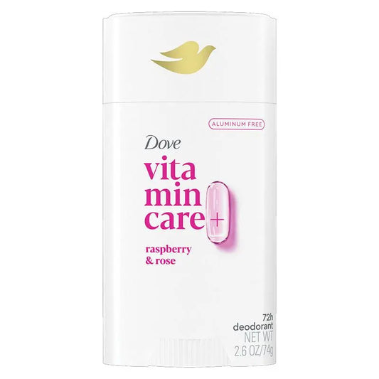 Dove Vitamin Care Deo Stk Rpbry Rose 74g