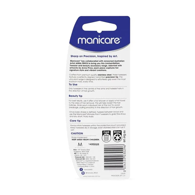 Manicare Mini Fashion Tweezers (3 pack)