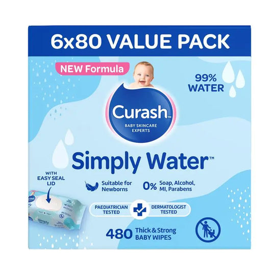 CURASH WATER WIPES 6X80 PK - Cutprice Online