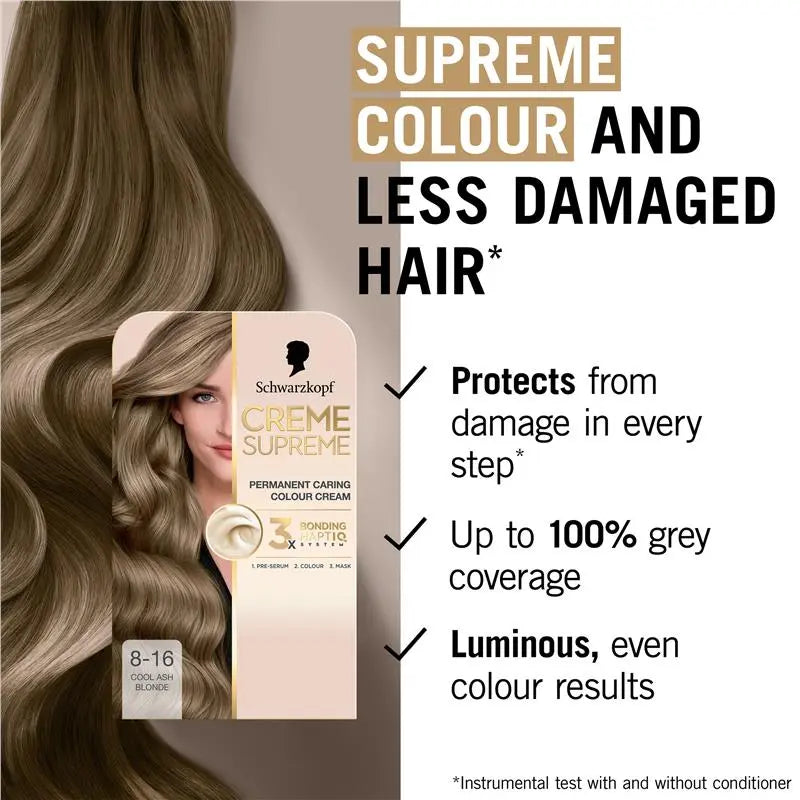 Schwarzkopf Creme Supreme 8-16 Cool Ash Blonde