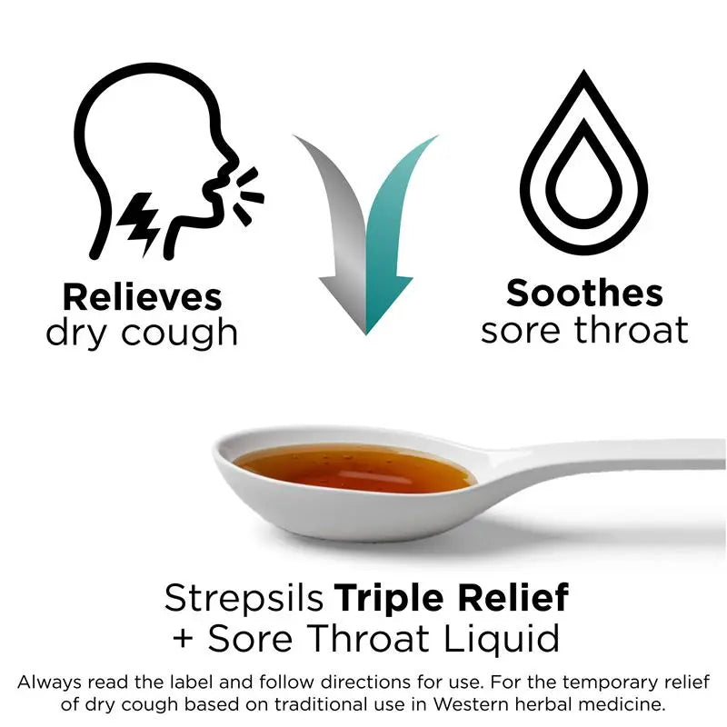 Strepsils Herbal Dry Cough+Liquid 200ml