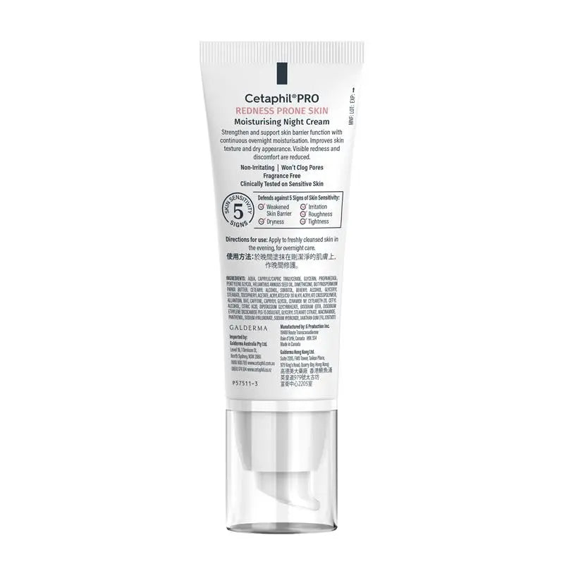Cetaphil Pro Redness Prone Skin Moisturising Night Cream 50ml