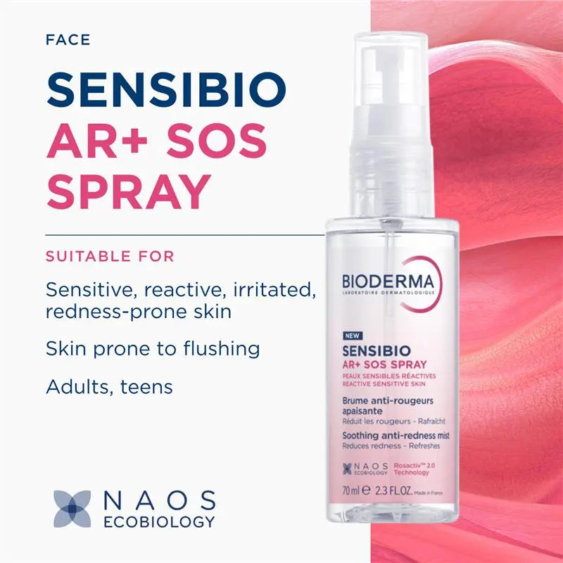 Bioderma Sensibio Ar+ Sos Soothing Anti-Redness Mist 70ml