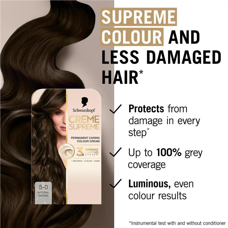 Schwarzkopf Creme Supreme 5-0 Natural Brown