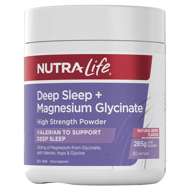 Nutra-Life Deep Sleep + Magnesium Glycinate Powder 285g - Cutprice Online