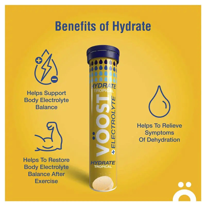Voost Hydrate Tropical Effervescent 20 Tablets