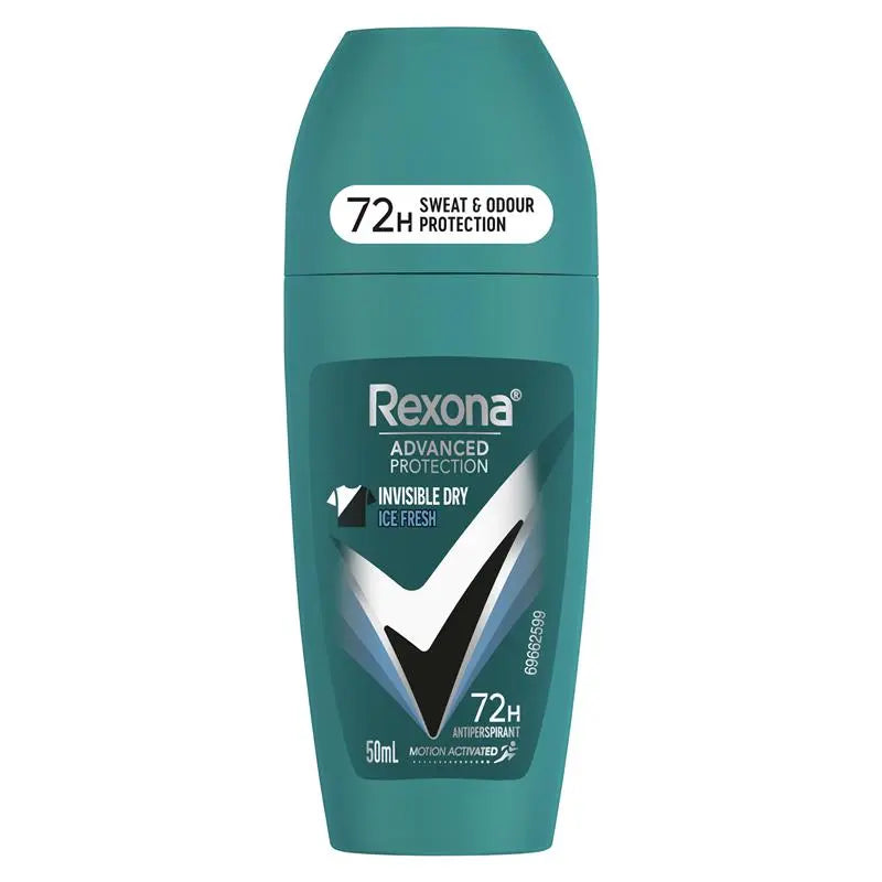 Rexona Men Advanced Antiperspirant Roll On Invisible Dry Ice Fresh 50ml