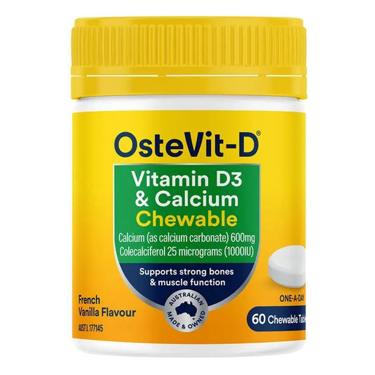 Ostevit D Vitamin D3 & Calcium 60 Chewable Tablets